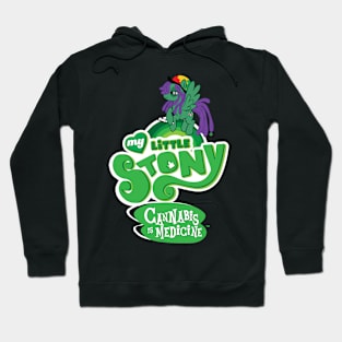 My Little Stony: Cannabis is Medicine (alt layout) Hoodie